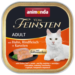 animonda vom Feinsten Adult mit Schlemmerkern 6 x 100 g - Pute, Hühnchenbrust & Kräuter