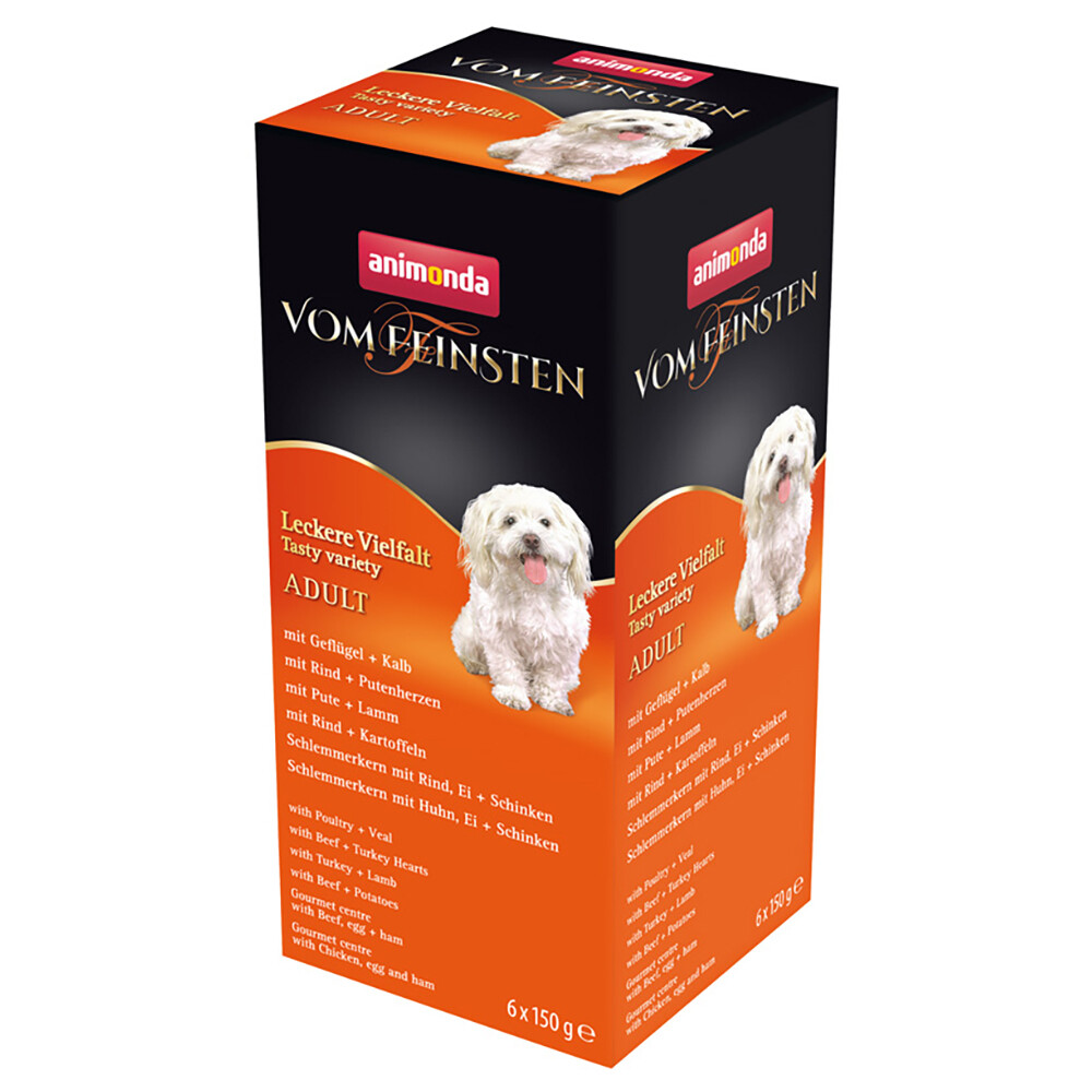 animonda vom Feinsten Adult Mixpaket 6 x 150 g - Leckere Vielfalt (6 Sorten)