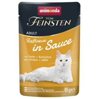 animonda vom Feinsten Adult Raffinesse in Sauce 24 x 85 g - mit Huhn & Kalb