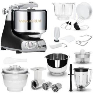 Ankarsrum Küchenmaschine Assistent Original 6230 Black Sommer-Paket