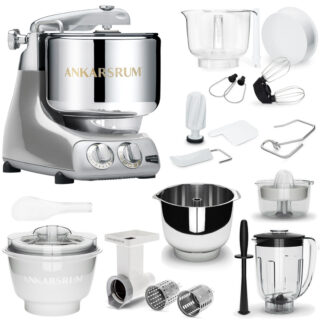 Ankarsrum Küchenmaschine Assistent Original 6230 Jubilee Silver Sommer-Paket