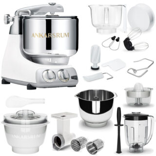 Ankarsrum Küchenmaschine Assistent Original 6230 Mineral White Sommer-Paket
