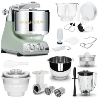 Ankarsrum Küchenmaschine Assistent Original 6230 Nordic Sage Sommer-Paket