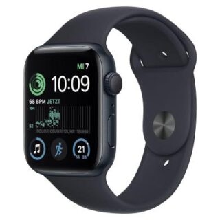 Apple Watch SE 2 Aluminiumgehäuse mitternacht 44mm Sportarmband mitternacht M/L (GPS)