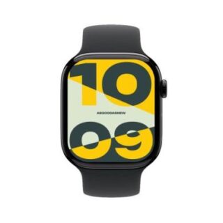 Apple Watch Series 10 GPS 46mm Aluminium diamantschwarz Sportarmband schwarz S/M