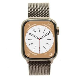 Apple Watch Series 8 GPS + Cellular 41mm Edelstahl gold Milanaise-Armband gold