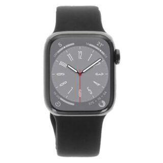 Apple Watch Series 8 GPS + Cellular 41mm Edelstahl graphit Sportarmband Mitternacht
