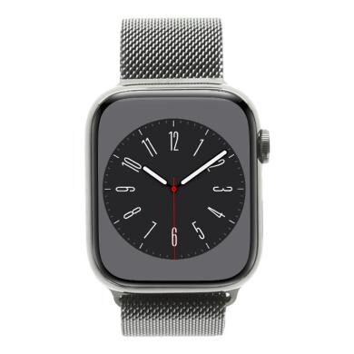 Apple Watch Series 8 GPS + Cellular 45mm Edelstahl graphit Milanaise-Armband graphit
