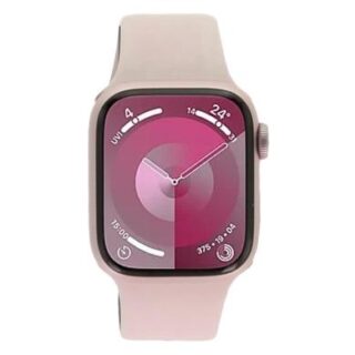 Apple Watch Series 9 GPS 41mm Aluminium rosé Sportarmband hellrosa M/L