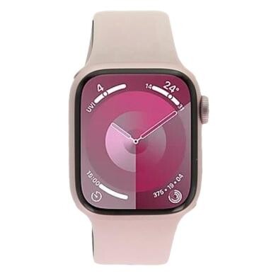 Apple Watch Series 9 GPS 41mm Aluminium rosé Sportarmband hellrosa M/L