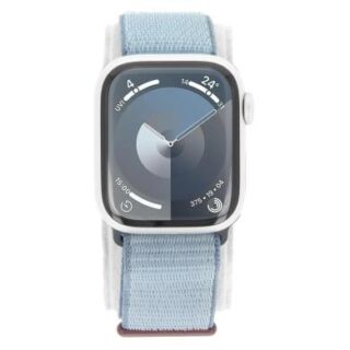 Apple Watch Series 9 GPS 41mm Aluminium silber Sport Loop winterblau