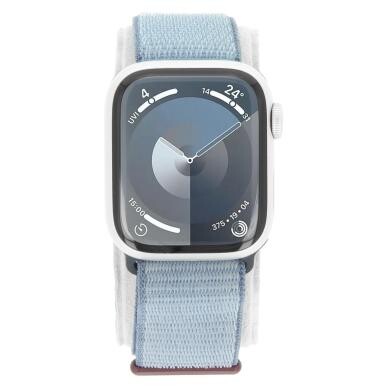 Apple Watch Series 9 GPS 41mm Aluminium silber Sport Loop winterblau