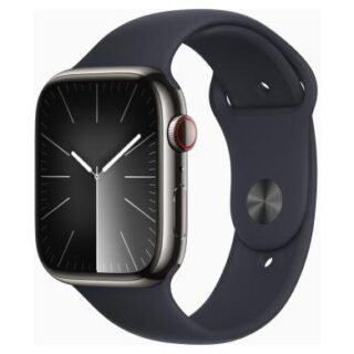 Apple Watch Series 9 GPS + Cellular 45mm Edelstahl graphit Sport Loop mitternacht