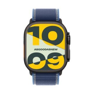 Apple Watch Ultra 3 GPS + Cellular 49mm Titan schwarz Trail Loop blau/hellblau S/M