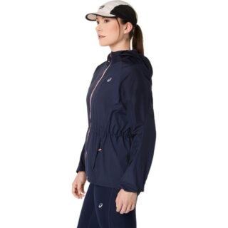 ASICS Road Packable Jacket Gr. L Blau Damen