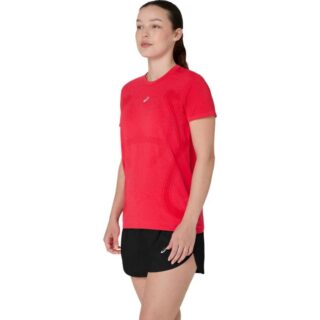 ASICS Road Seamless SS Top Gr. L Rot Damen