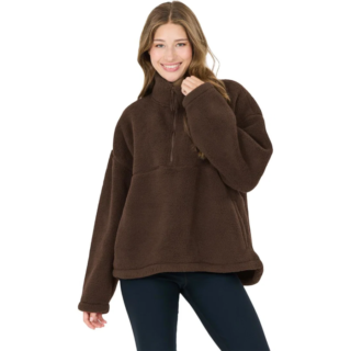 Athlecia Norika Pile Fleece Gr. 38 Braun Damen