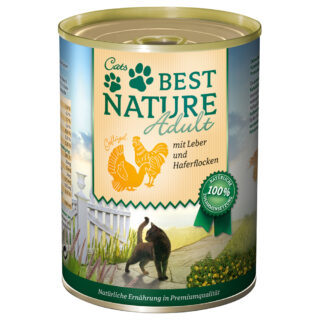 Best Nature Cat Adult 6 x 400 g - Geflügel & Kaninchen