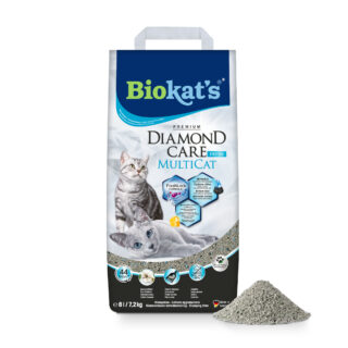 Biokat's Diamond Care MultiCat Fresh Katzenstreu - Sparpaket: 2 x 8 l
