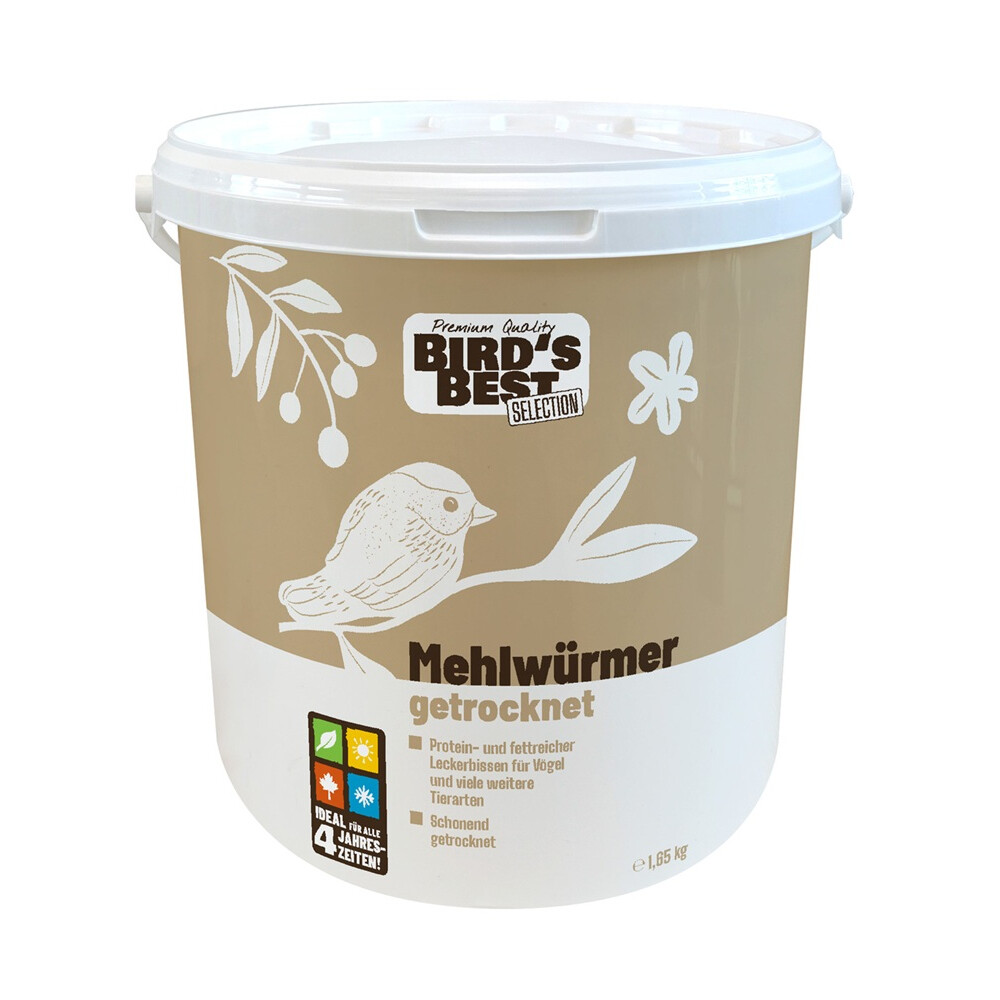 Bird's Best Mehlwürmer getrocknet - 1,65 kg