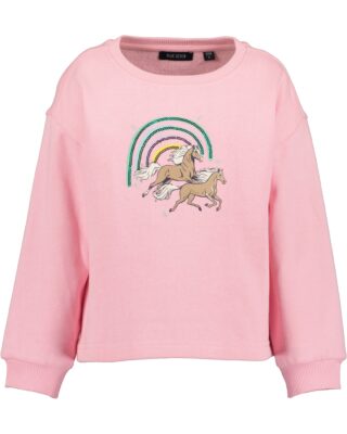 Blue Seven Sweatshirt, Baumwolle, mit Glitzerdruck und Paillettendetail
