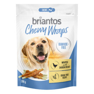 Briantos Chewy Wraps ohne Rohhaut für Hunde - Ente 200 g