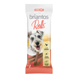 Briantos Rolls für Hunde - Sparpaket: 8 x 65 g Huhn