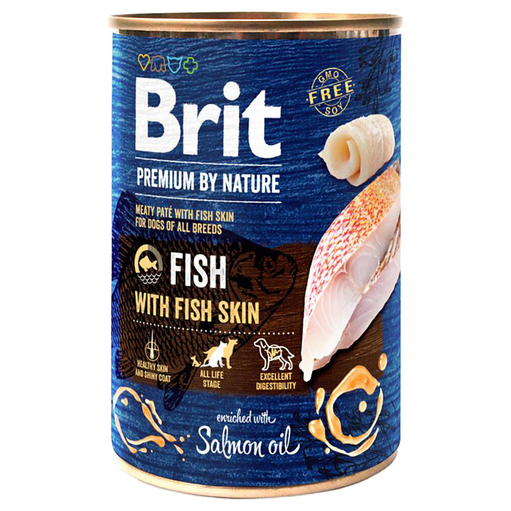 Brit Premium by Nature 6 x 400 g - Fisch mit Fischhaut
