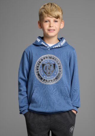 Bruno Banani Kapuzensweatshirt "Hoodie mit Logo-Drucken für Jungen", Für TEENS, Hoodie mit Logo-Drucken