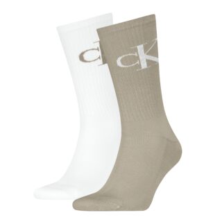 Calvin Klein Jeans Socken "CKJ MEN SOCK 2P MONOGRAM" 2 Paar, 2 Paar tlg. mit verstärkter Ferse, komfortable Frotteesohle