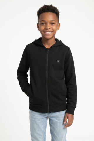Calvin Klein Jeans Sweatjacke "MINI BADGE ZIP-THROUGH" Regular fit, Badge
