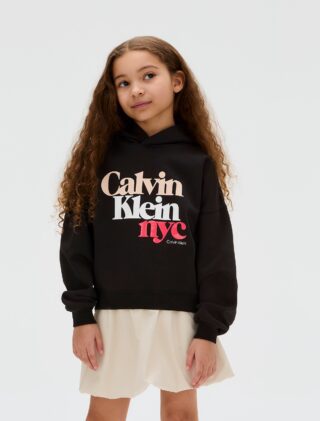 Calvin Klein Kapuzensweatshirt "PEARL SIGNATURE TERRY HOODIE", für Kinder bis 16 Jahre, mit großem Druck