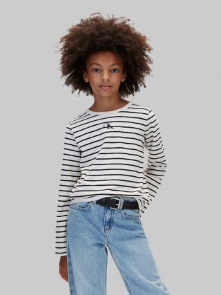 Calvin Klein Langarmshirt "CK STRIPE LS T-SHIRT" Regular fit mit Streifenmuster