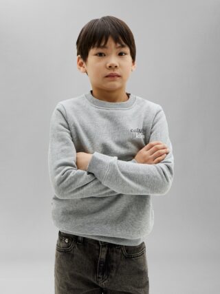 Calvin Klein Sweatshirt, Logoschriftzug auf dem Rücken, Regular Fit, Baumwollmix