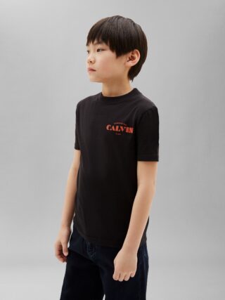 Calvin Klein T-Shirt "CALVIN SMALL CHEST PRINT TEE" Regular fit mit Rundhalsausschnitt