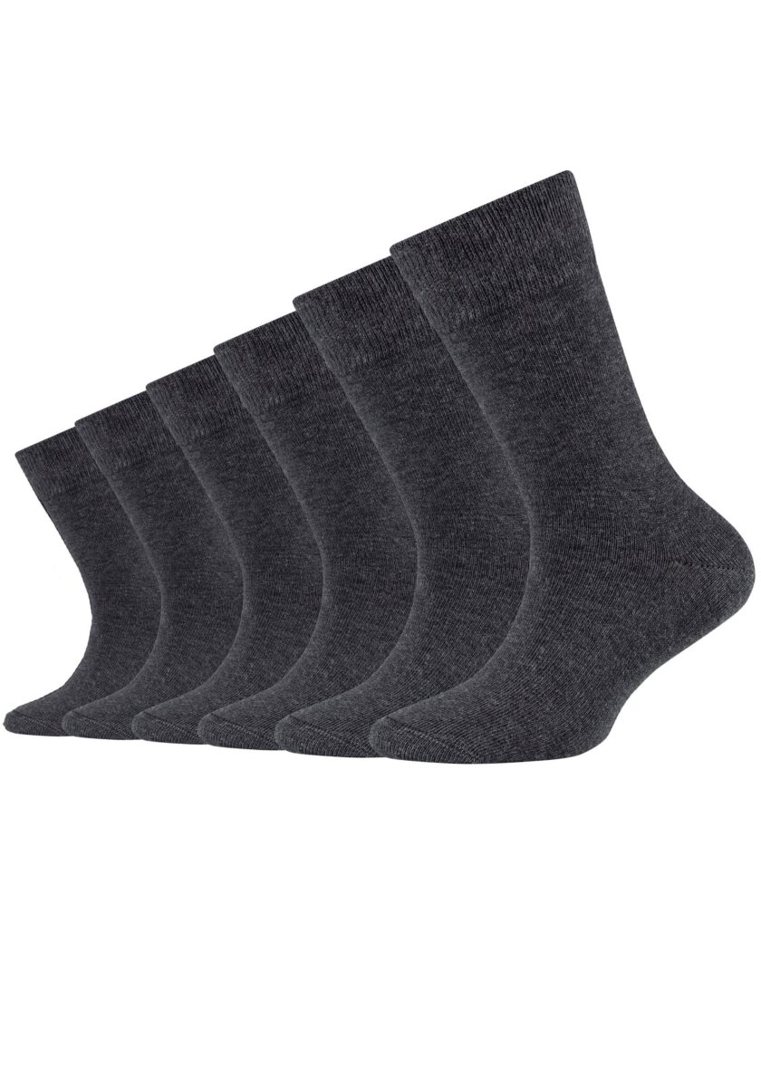 Camano Socken "ca-soft" 6 Paar, mit Komfortbund und gepolsterten Zehen-/Fersenbereich