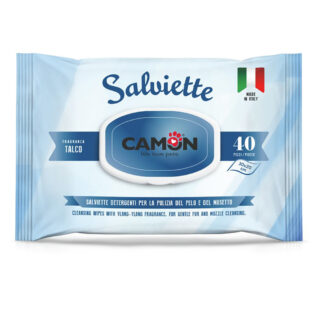 Camon Feuchttücher Fellpflege Hund & Katze 40 Stück - 3 x Myrrhe & Chlorhexidin