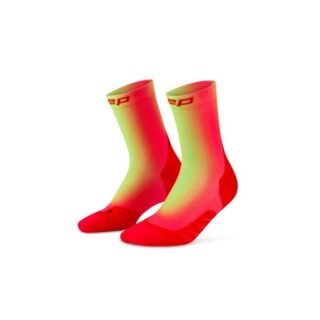 CEP Core Run Edt. Gradient Socks Mid-Cut 5.0 Gr. 34-37 II Rot Damen