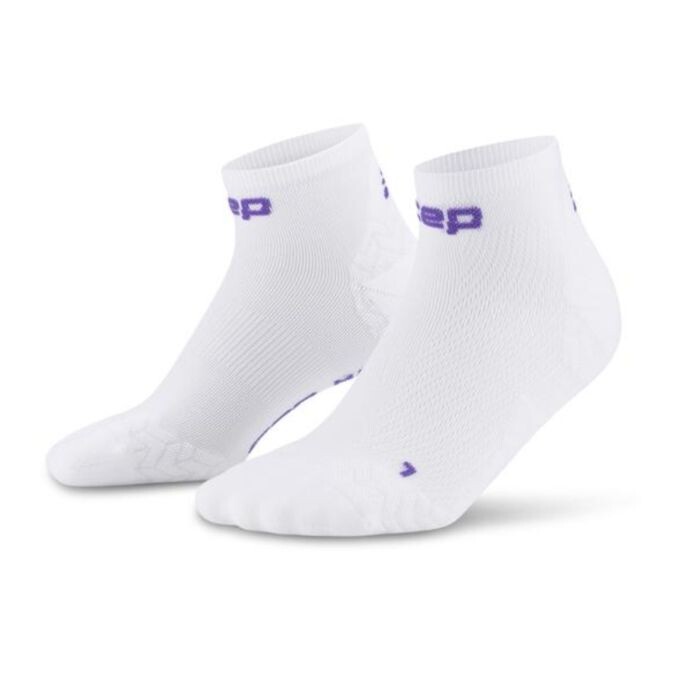 CEP Core Run Ultralight Kompressionssocken Low 4.0 Weiss, Gr. 39-42 – Für verbesserte Laufleistung & Komfort