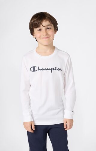 Champion Langarmshirt "SPORTWEAR LONG SLEEVE Standard Fit" Langarmdesign, aus Baumwolle, mit Rundhalsausschnitt, normale Länge