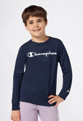 Champion Langarmshirt "SPORTWEAR LONG SLEEVE Standard Fit" Langarmdesign, aus Baumwolle, mit Rundhalsausschnitt, normale Länge