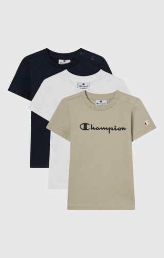 Champion T-Shirt "ICONS CONTRAST 3 pack Crewneck T-Shirt" Packung, 3, 3 Stk. 3er-Pack, Kurzarm, Rundhalsausschnitt, sportlicher Stil