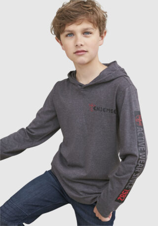 Chiemsee Kapuzenshirt "mit Ärmeldruck" Langarm, stylischer Druck, aus Baumwollmischung, mit Kapuze