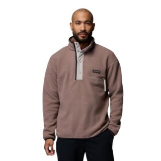 Columbia Helvetia II Half Snap Fleece Gr. M Braun Herren