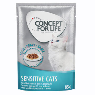 Concept for Life Sensitive Cats Nassfutter mit Huhn - in Soße - Sparpaket: 24 x 85 g