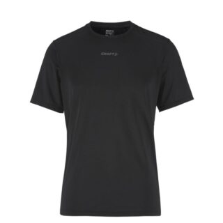 Craft ADV Essence SS Herren Lauf- und Trainings-T-Shirt, atmungsaktiv, leicht, Gr. M, Schwarz