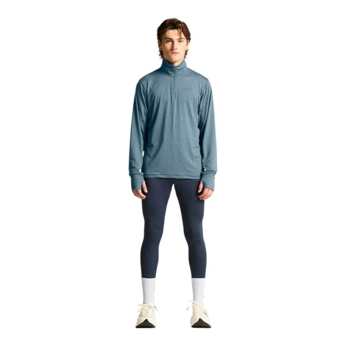 Craft Flow HZ LS Shirt Gr. L Blau Herren