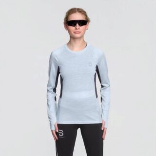 Dæhlie Tech Wool LS Tee Gr. L Blau Damen
