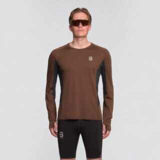 Dæhlie Tech Wool LS Tee Gr. L Braun Herren