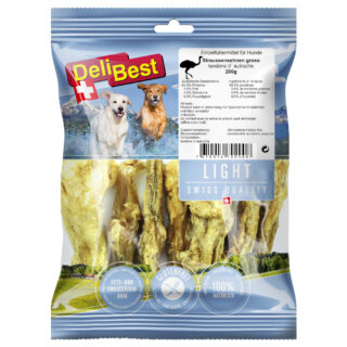 DeliBest Light Straußensehnen - Sparpaket: 6 x 200 g